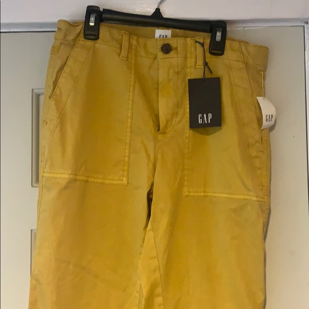 GAP mustard yellow work pants